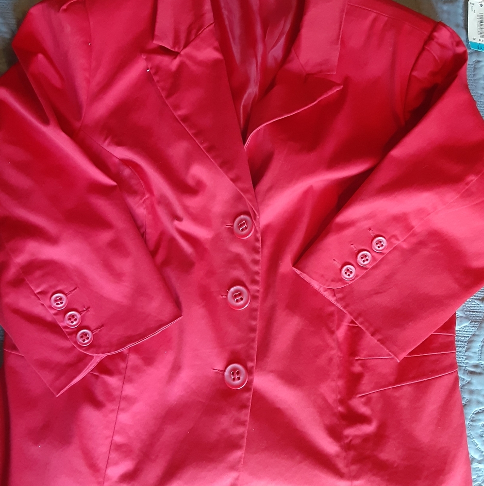 Dress Barn red blazer jacket